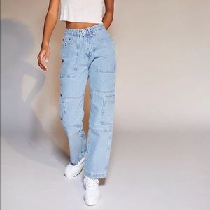 The Ragged Priest Combat Jeans Light Wash